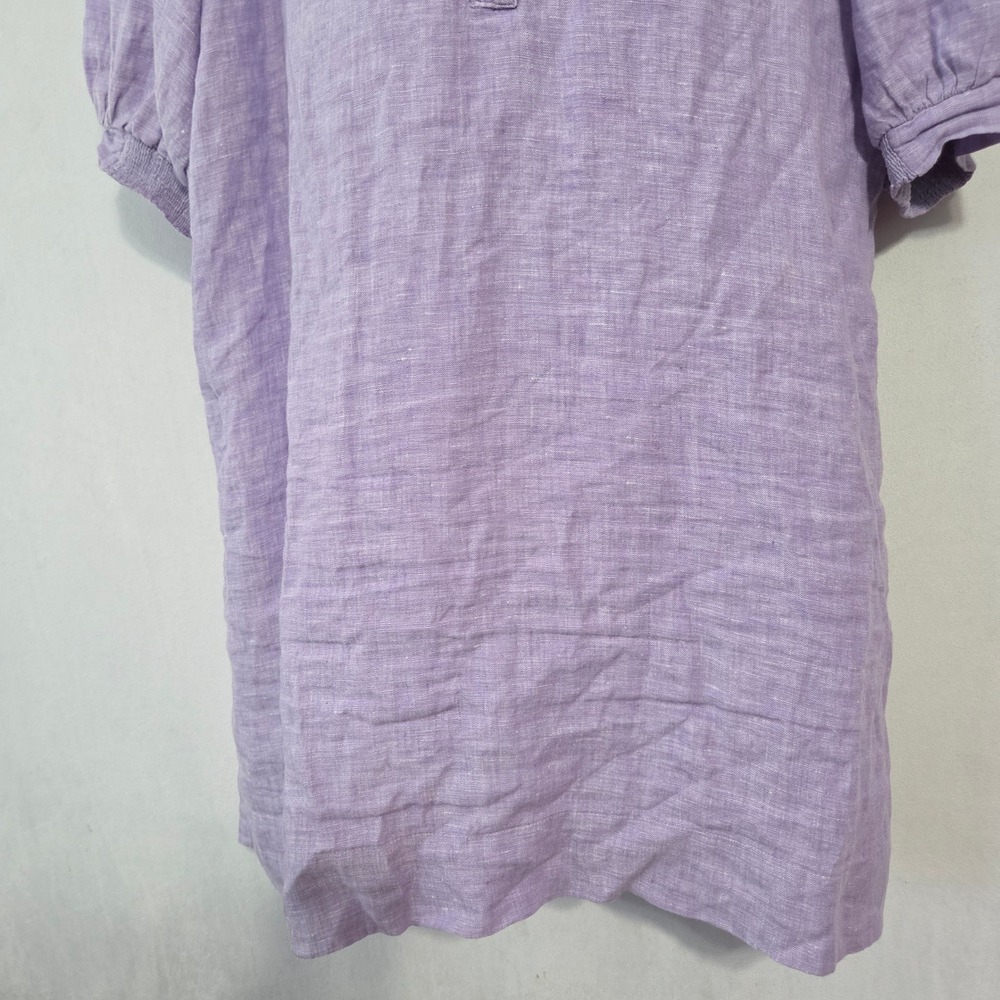 Lilly Pulitzer Mialeigh Elbow Sleeve Linen Shift Dress 16 Lilac Coastal Resort - Picture 12 of 16